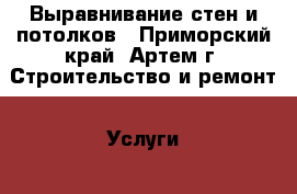 Выравнивание стен и потолков - Приморский край, Артем г. Строительство и ремонт » Услуги   . Приморский край